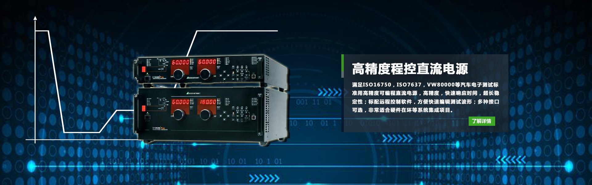 ISO16750標準用可編程直流電源